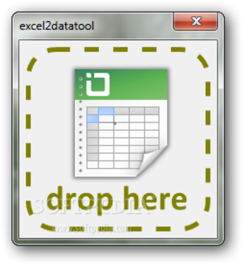 excel2datatool screenshot