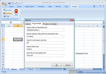 Excel2HTML Interactive screenshot 3