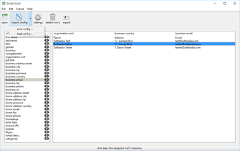 Excel2vCard screenshot 4