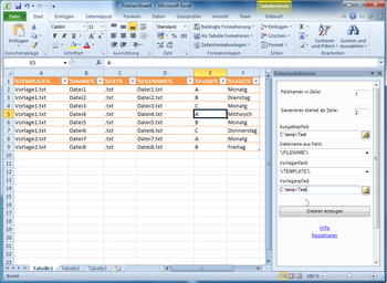 ExcelFileGenSheet screenshot 3