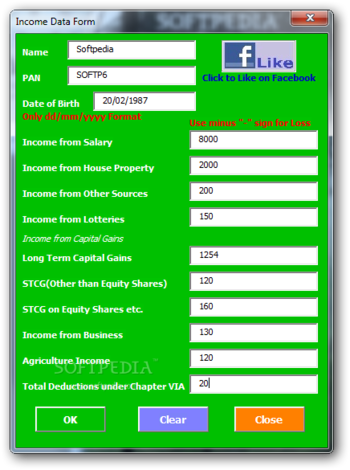 ExcelIncomeTaxCalculator screenshot 2