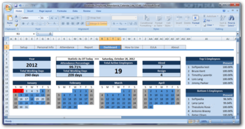 Excelindo Employee Attendance Calendar Lite screenshot 4