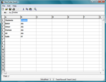 Excell screenshot 2