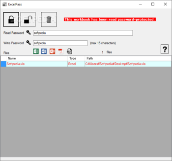 ExcelPass screenshot