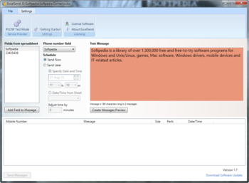 ExcelSend screenshot 2