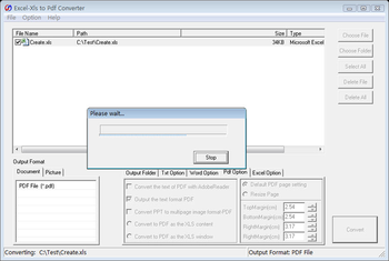 Excel/Xls to Pdf Converter screenshot 2