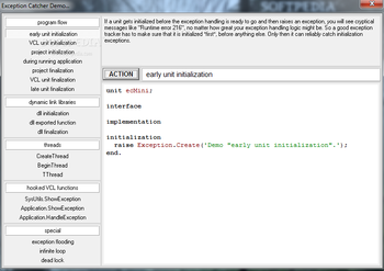 Exception Catcher screenshot 2