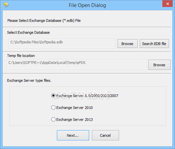 Exchange EDB to PST Converter screenshot 3