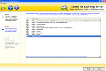 Exchange Mailbox Recovery screenshot 3