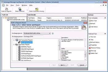 Exchange Message Log Reporter screenshot