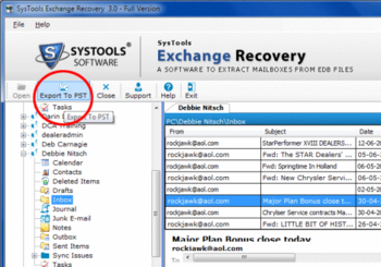 Exchange Recovery screenshot