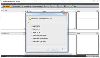 Exchange Server 2003 to 2013 screenshot
