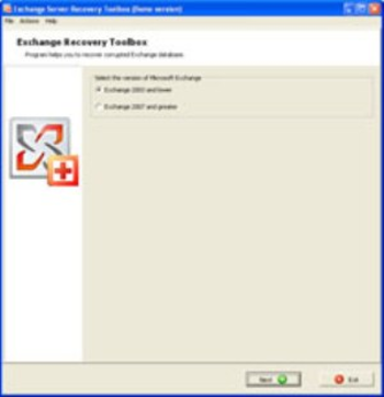Exchange Server Recovery Toolbox screenshot