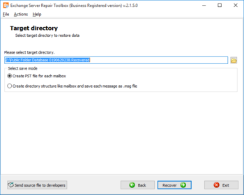 Exchange Server Repair Toolbox screenshot 5