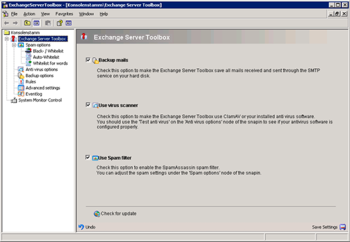 Exchange Server Toolbox screenshot