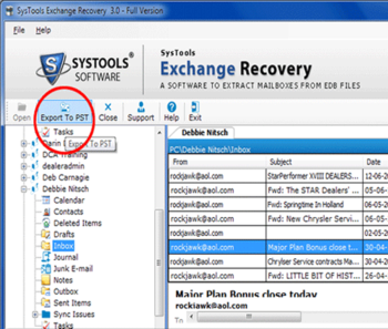 Exchange Troubleshooting screenshot
