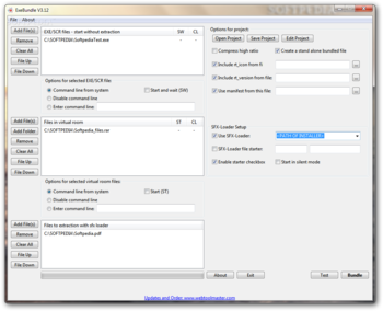 EXE Bundle screenshot