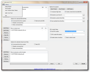 EXE Bundle screenshot 2