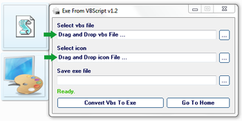 Exe from vbs screenshot
