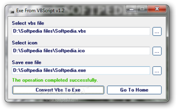 Exe From Vbs screenshot