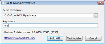 Exe to Msi Converter free screenshot
