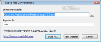 Exe to Msi Converter free screenshot 2