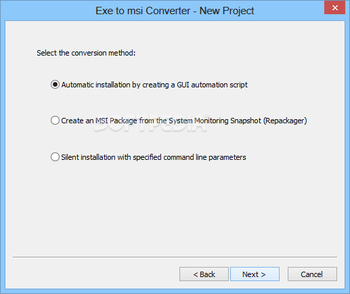 Exe to msi converter Pro screenshot 3