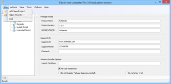 Exe to msi converter Pro screenshot 7