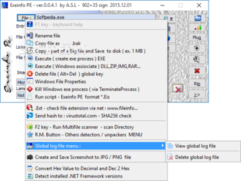 Exeinfo PE screenshot 2