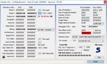 Exeinfo PE screenshot 8