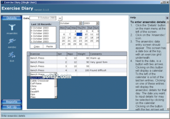 Exercise Diary screenshot 2