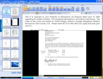 ExhibitView screenshot 2
