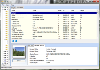 EXIF Browser screenshot 3