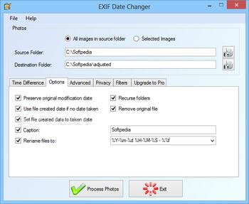 EXIF Date Changer screenshot 2