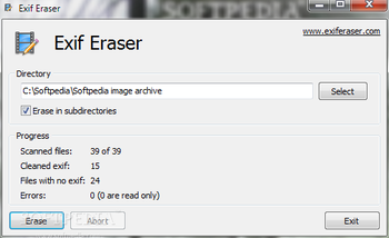 EXIF Eraser screenshot