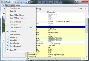 Exif Reader screenshot 2
