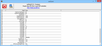 exif2xml screenshot