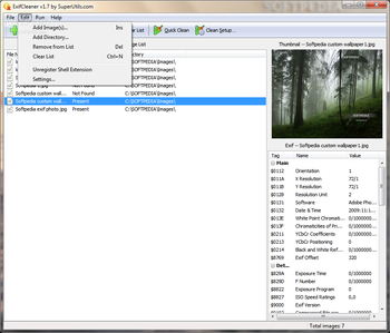 ExifCleaner screenshot 2