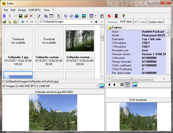 Exifer screenshot