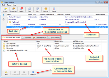 Exiland Backup Free screenshot