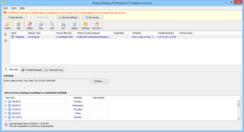 Exiland Backup Professional screenshot 10