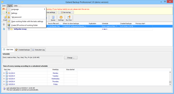 Exiland Backup Professional screenshot 12