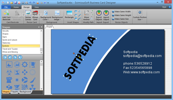 EximiousSoft Business Card Designer screenshot 2