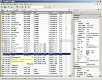 ExInsight for Microsoft Exchange screenshot