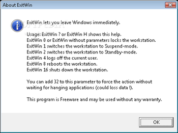 ExitWin screenshot