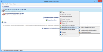 Exlade Cryptic Disk Free screenshot