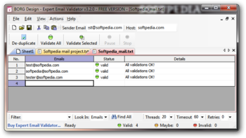 Expert Email Validator screenshot