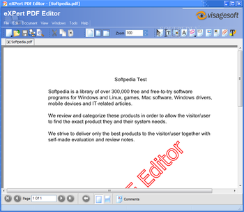 eXPert PDF Editor screenshot