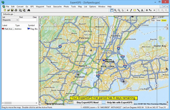 ExpertGPS screenshot