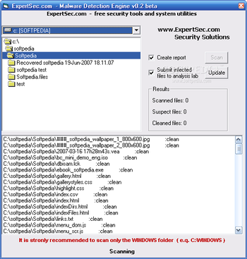 ExpertSec Malware Detection Engine screenshot 2